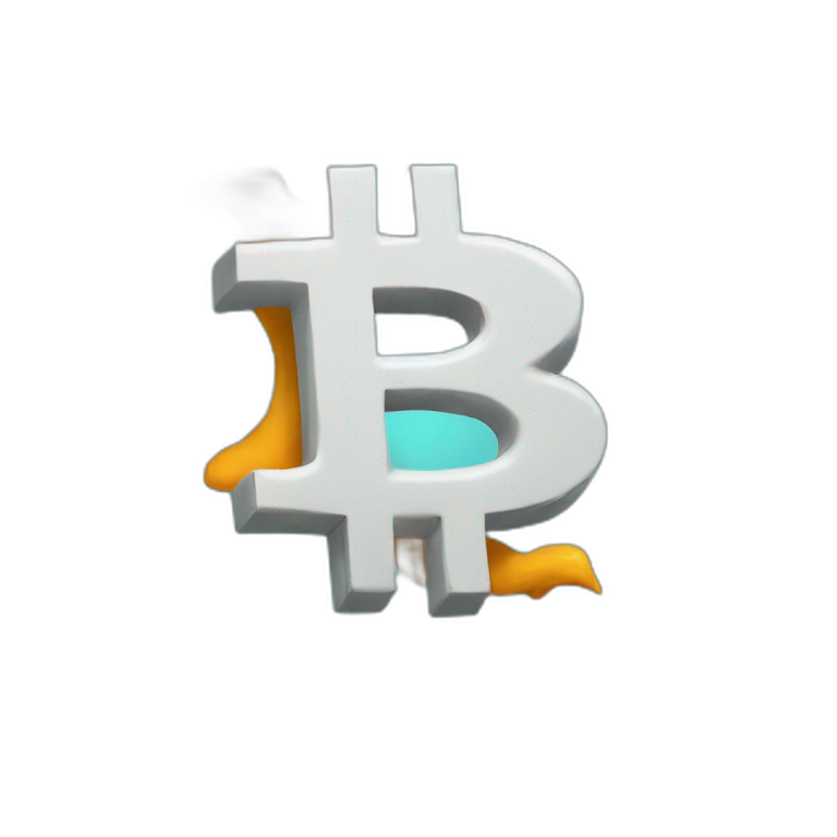 Bitcoin going up emoji