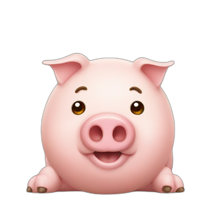 farting pig emoji