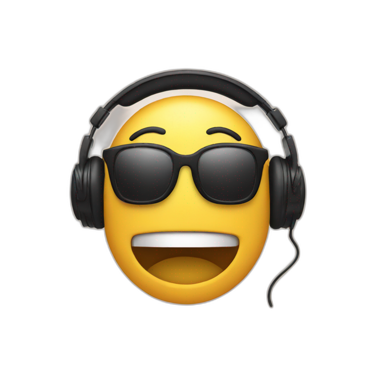 Emoji listening to music  emoji