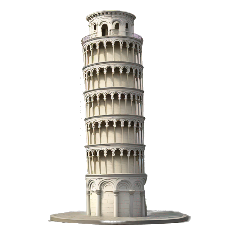 Leaning tower of Pisa small size emoji