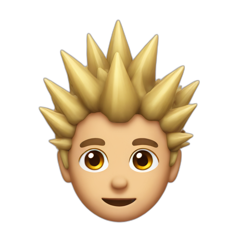 spikes on the head emoji