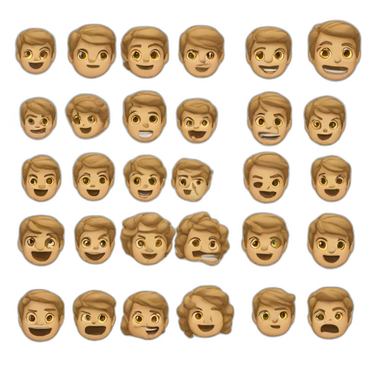 multiple status emoji