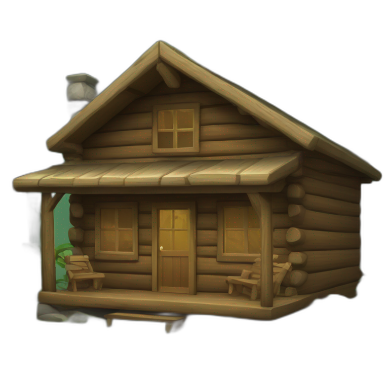 Forest Cabin (iOS style) emoji