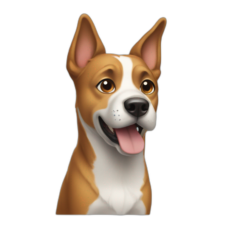 Dog rocket emoji