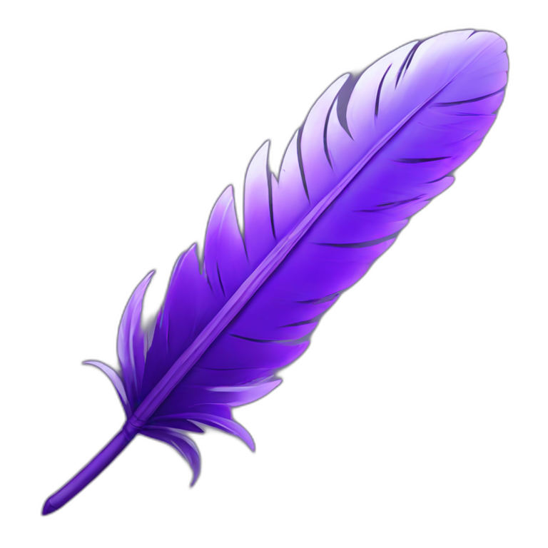 magical quill purple emoji