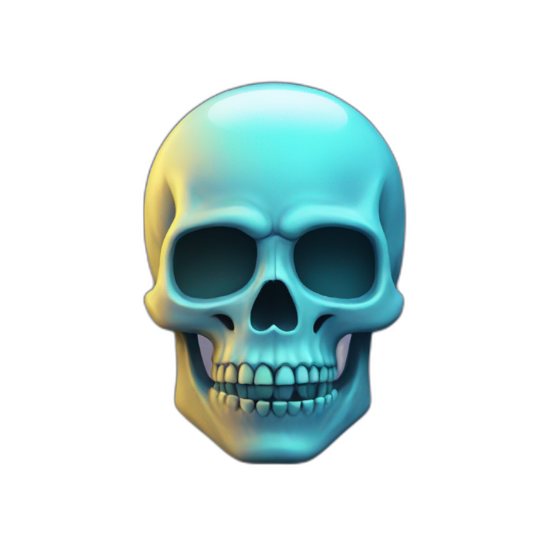 glow skull emoji