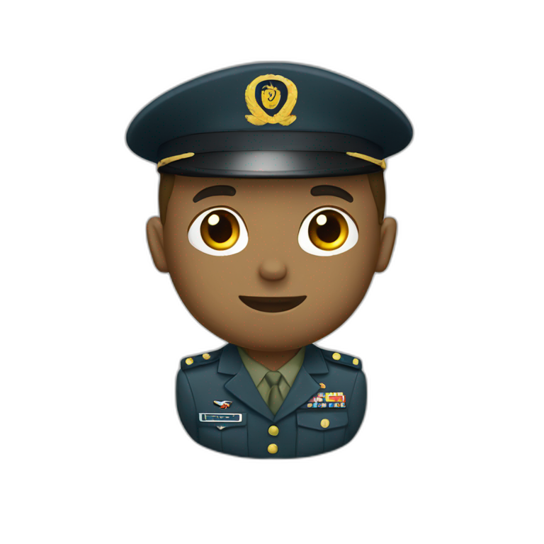 My boyfriend in military uniform emoji