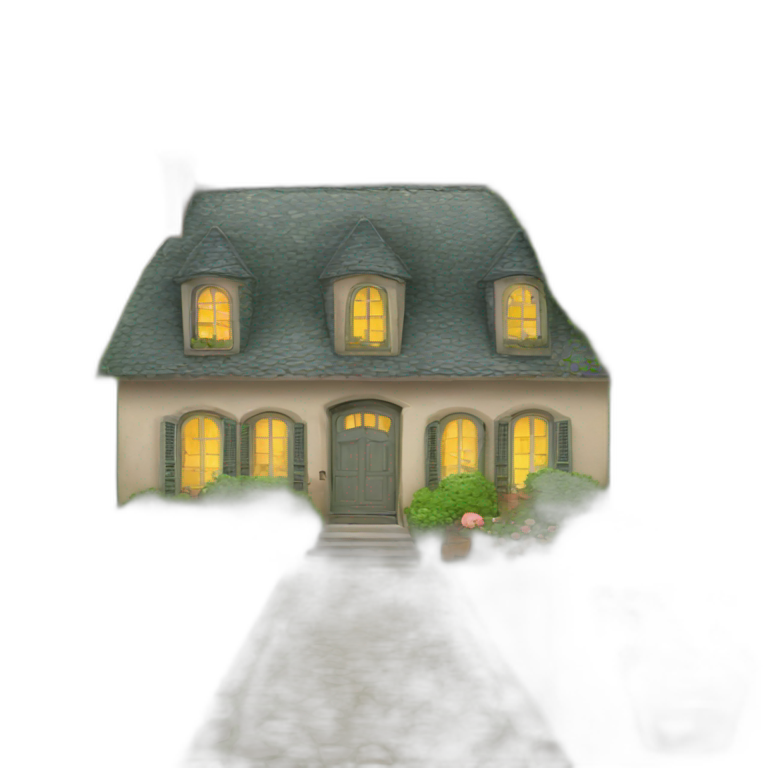 Maison jardin emoji