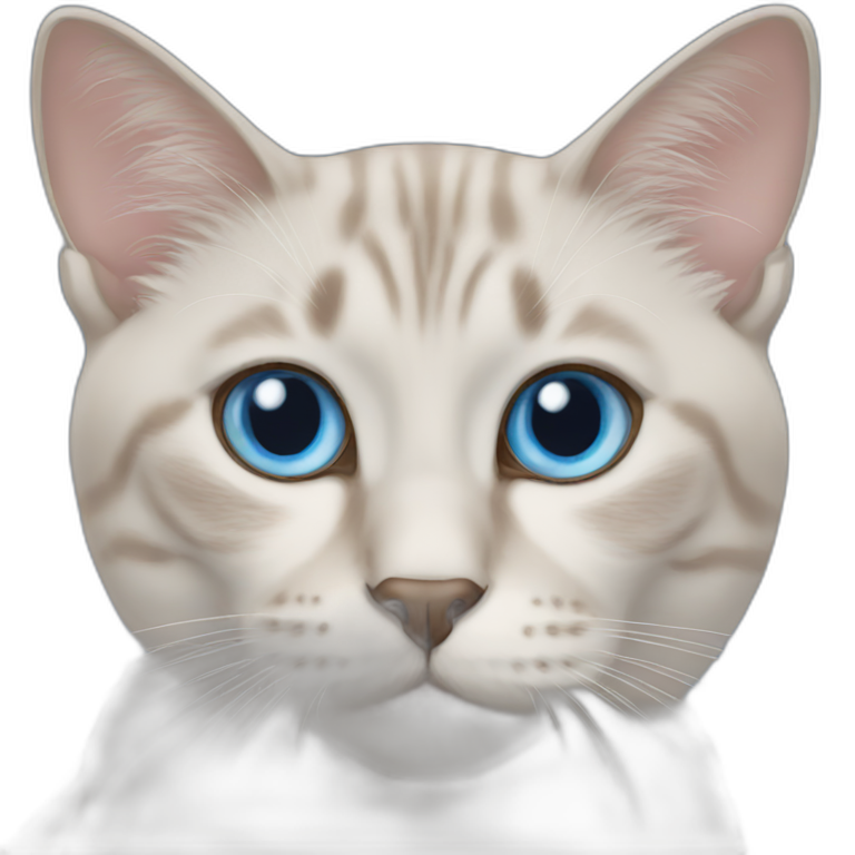 cat with big blue eyes emoji