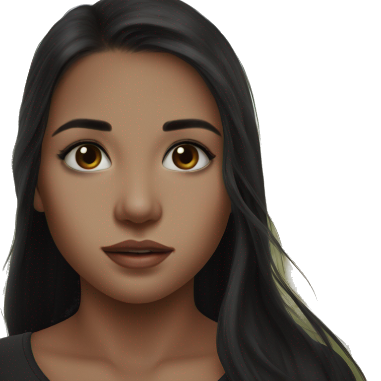 "mysterious girl portrait realistic" emoji
