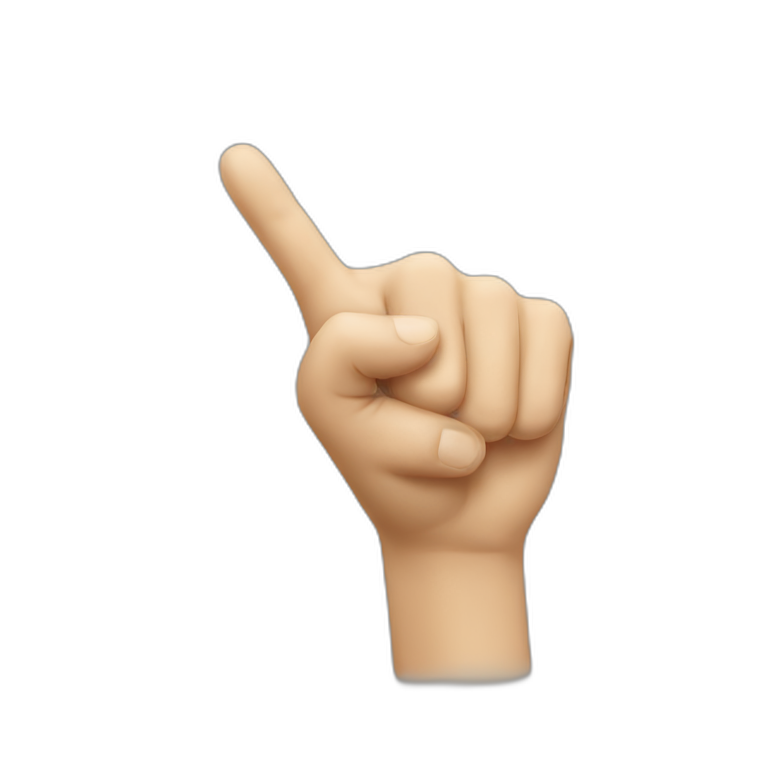 pointing finger emoji