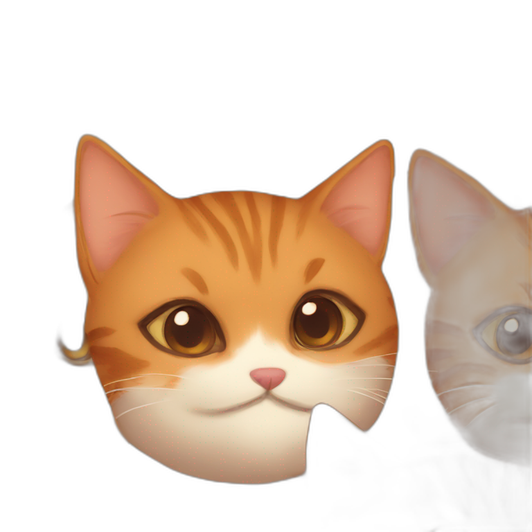 cute orange brown cat emoji