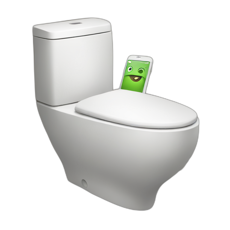 iphone in toilet emoji