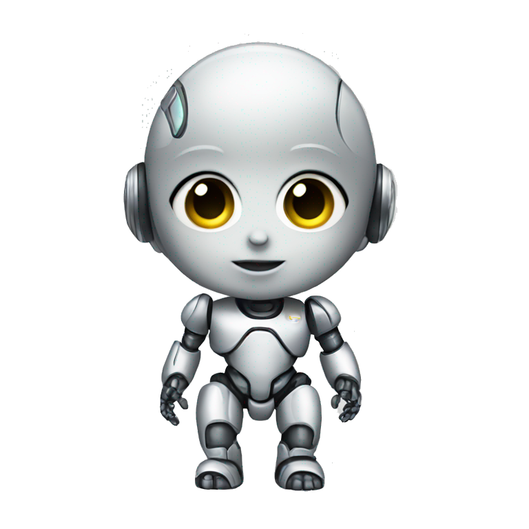 A robot baby emoji