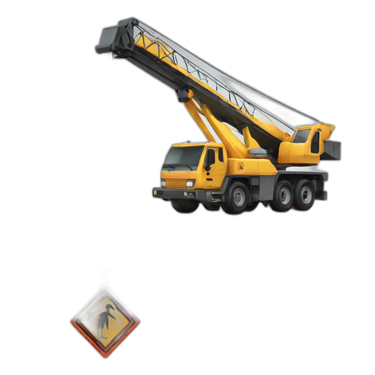 Crane danger  emoji