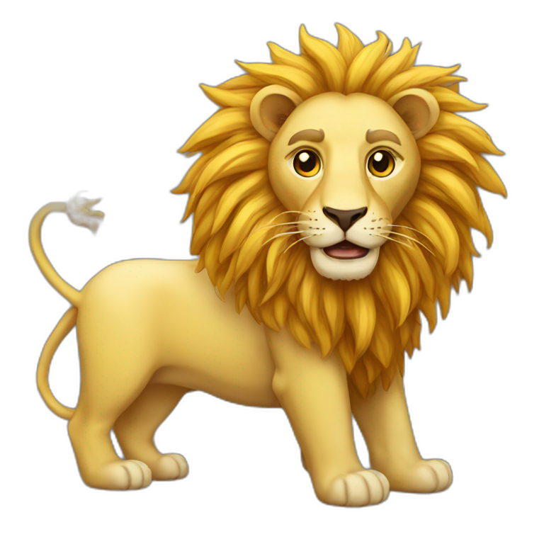 Iran, lion and sun emoji