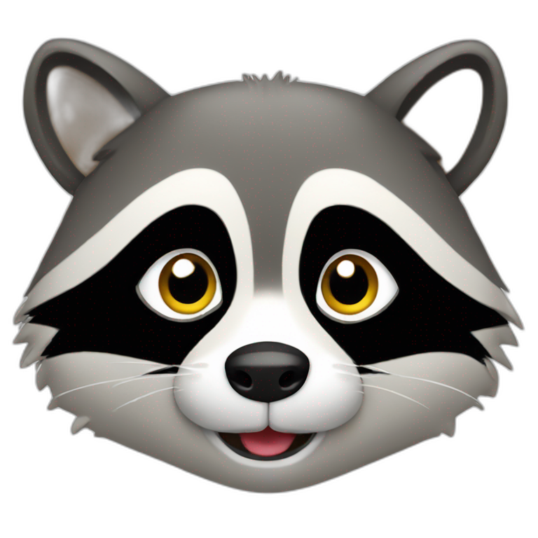 cute raccoon  emoji
