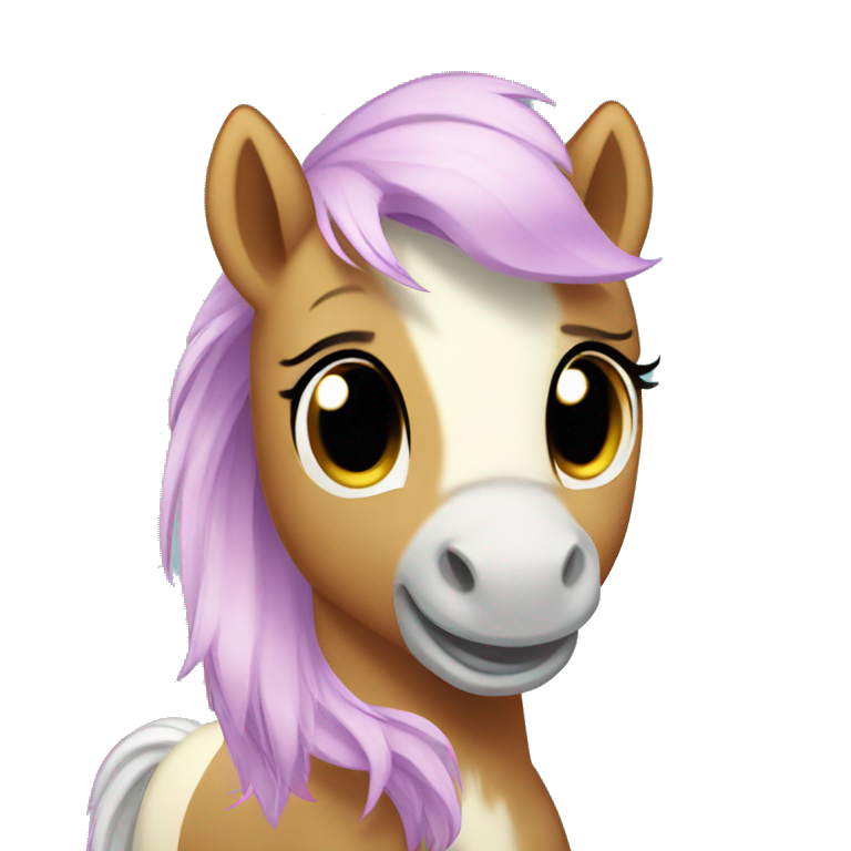 cute little pony emoji