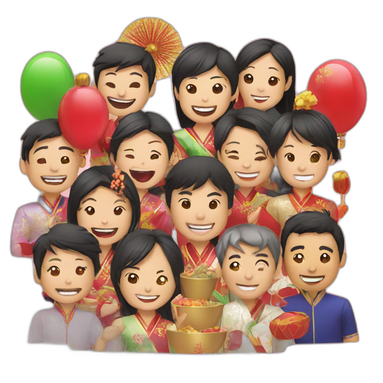 asian new year party emoji