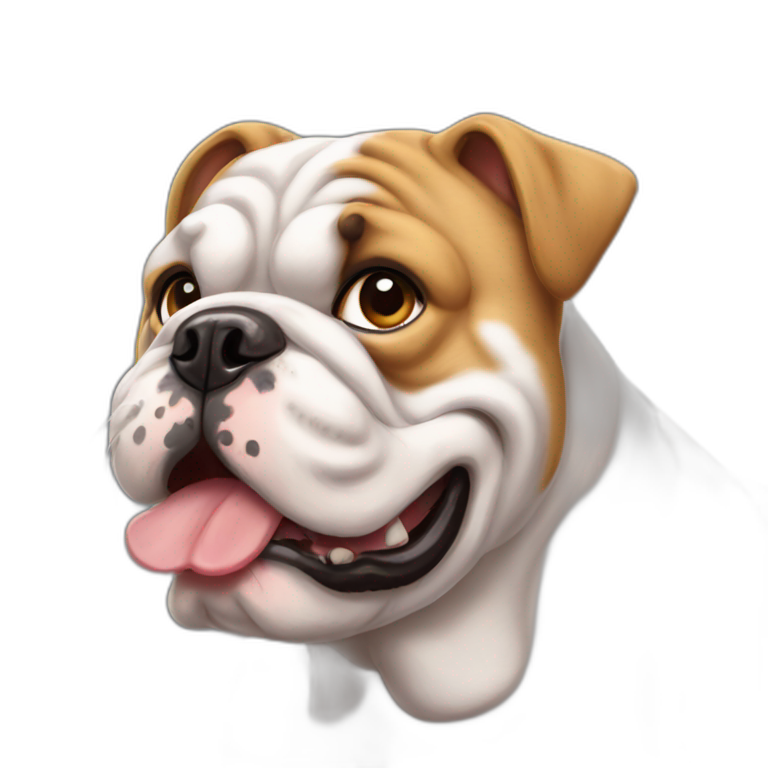 perro bulldog ingles emoji