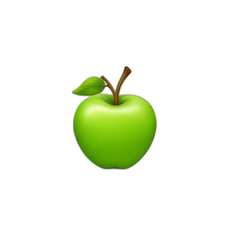 Green apple emoji