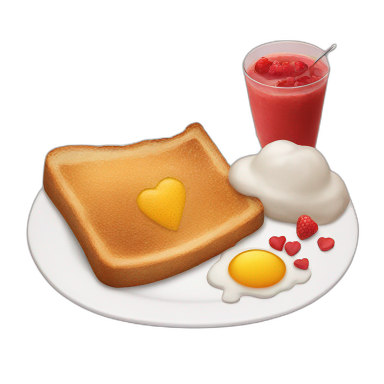 Love my breakfast  emoji