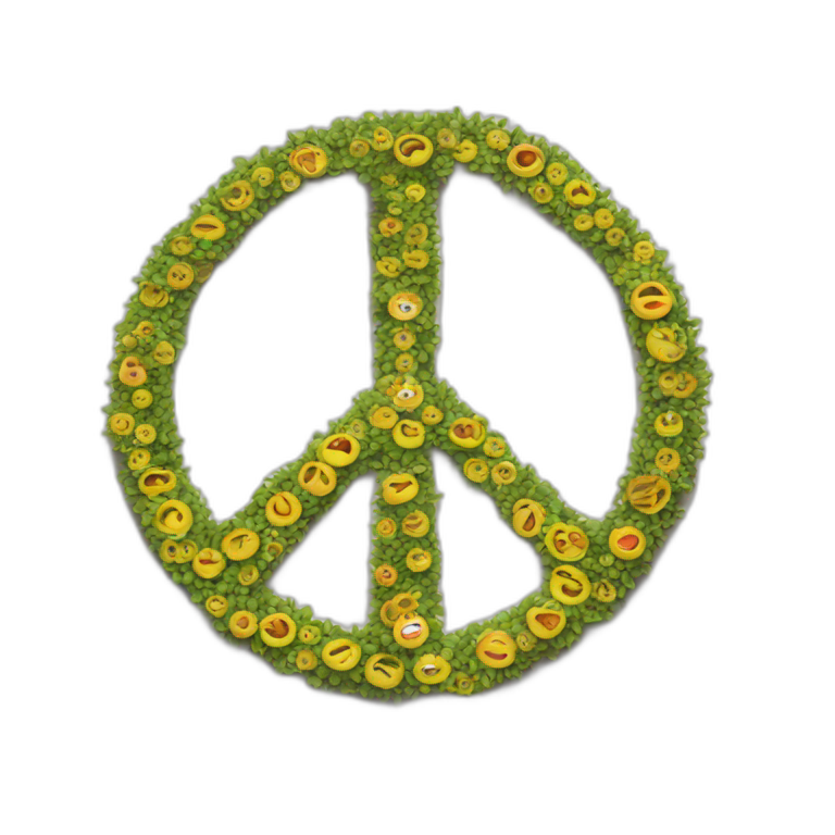 peace sign down emoji