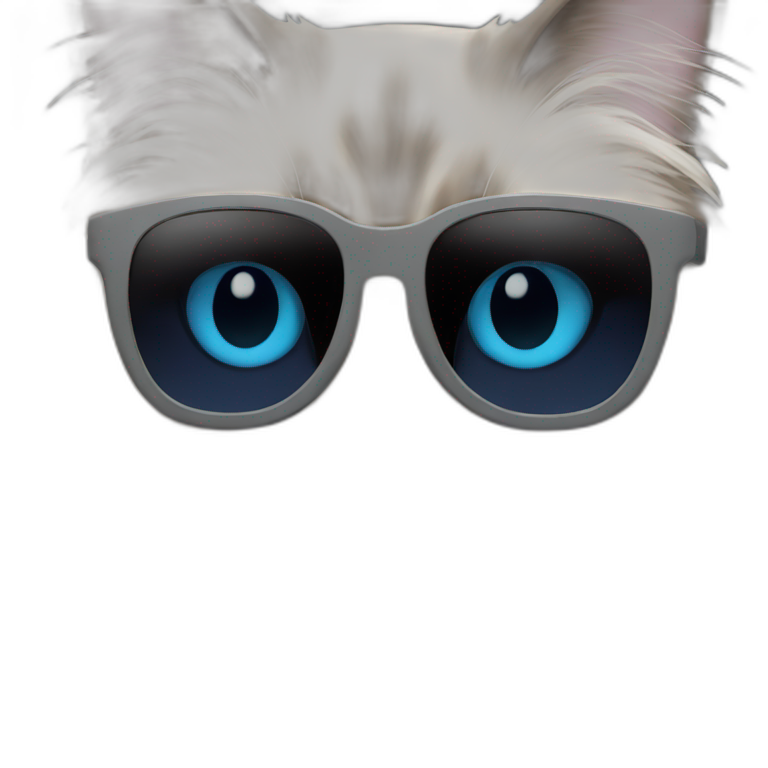 ragdoll cat sunglasses emoji