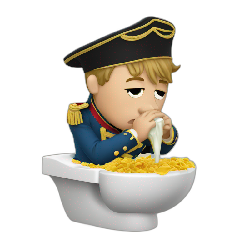 Napoleon vomiting emoji