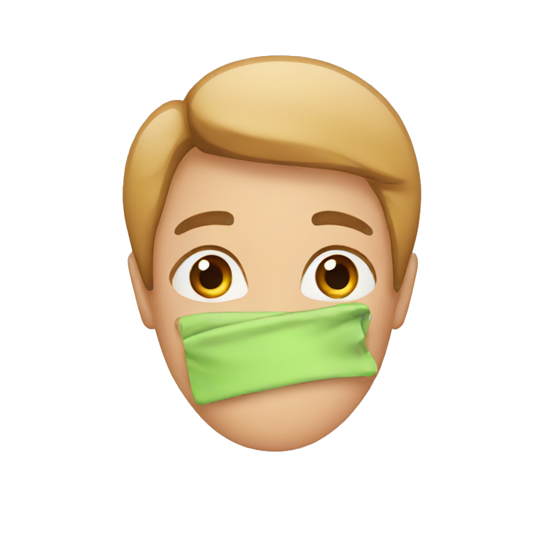 Person covering their mouth emoji