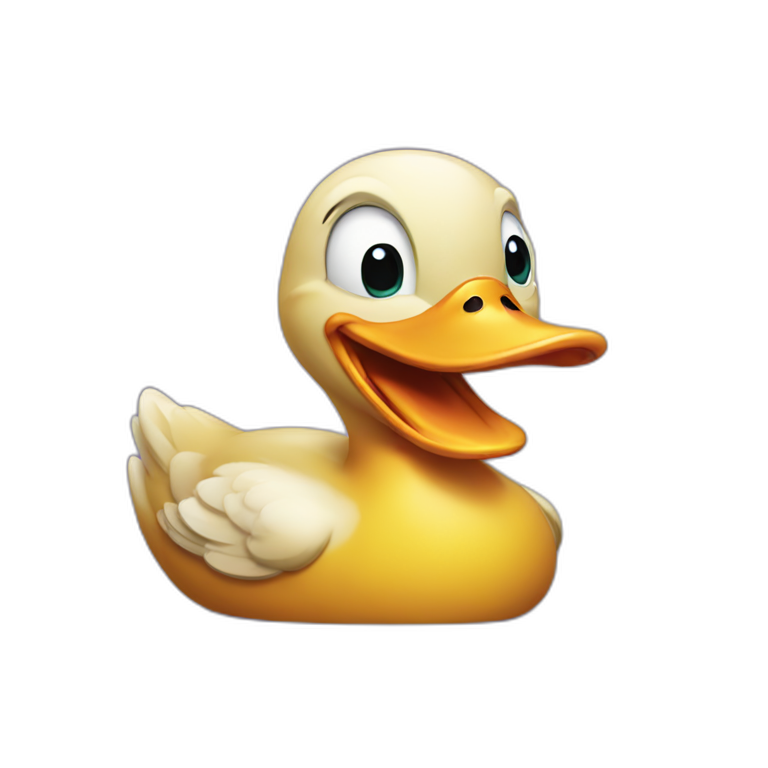 duck laughing emoji