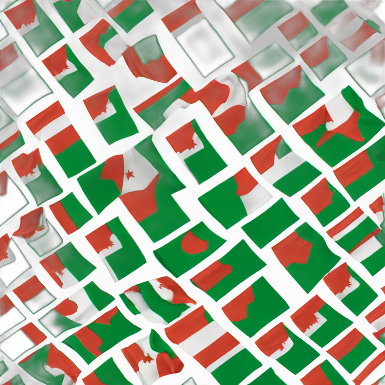 flag of republic democratic of algeria and mexico emoji