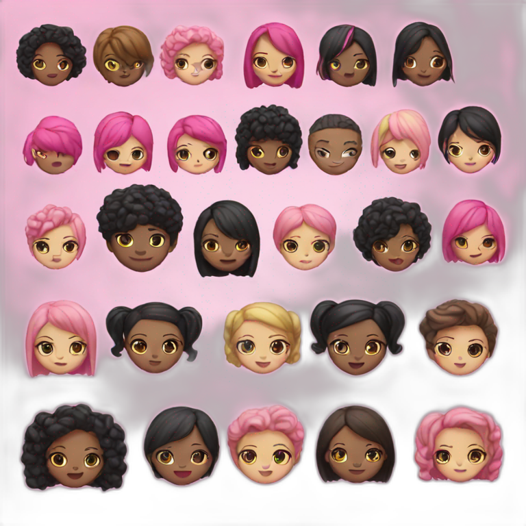 Black pink emoji