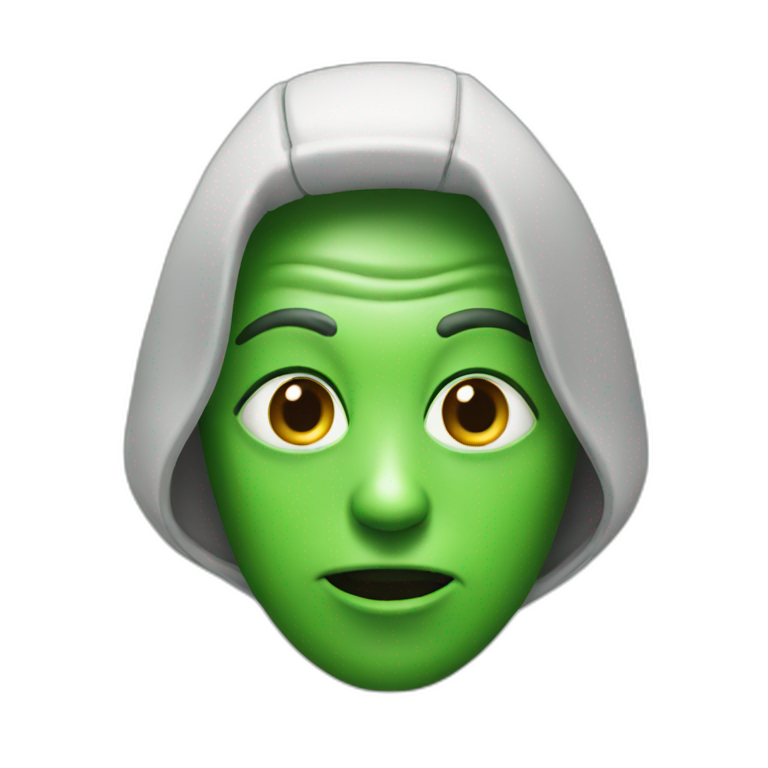 alien green emoji
