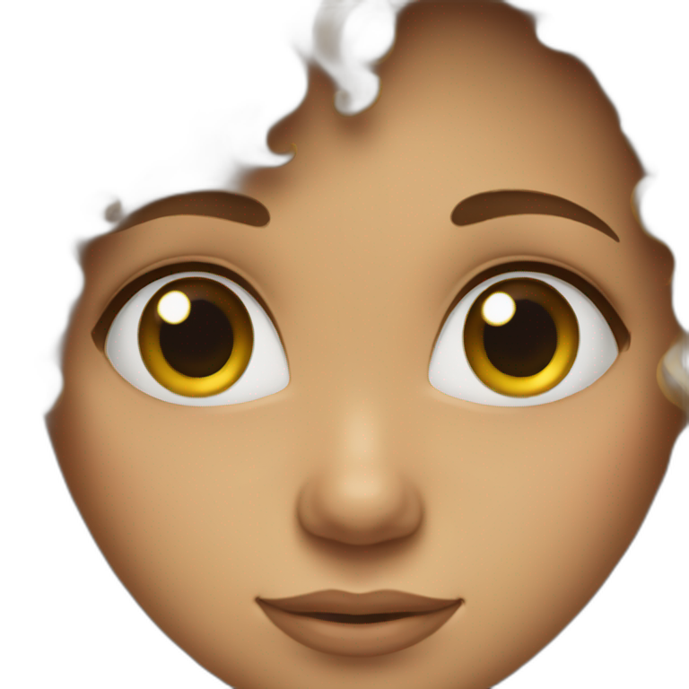 Curly haired girl emoji