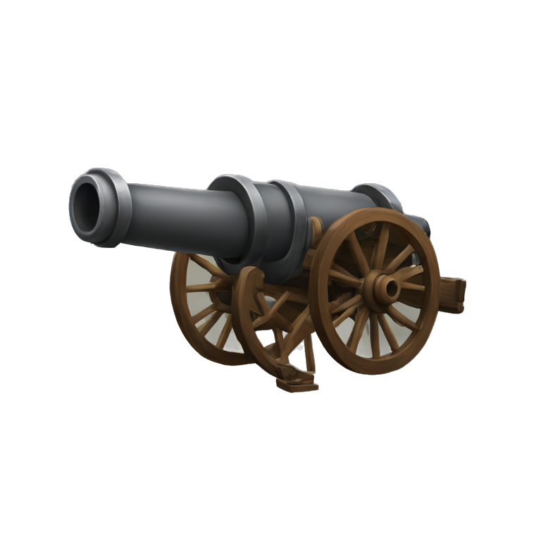 Cannon-shoot emoji