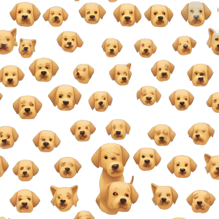 Vector art of dog made of vector gradient shapes abstract shapes vector art emoji