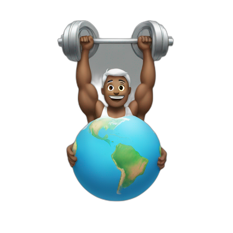 atlas lifting world emoji