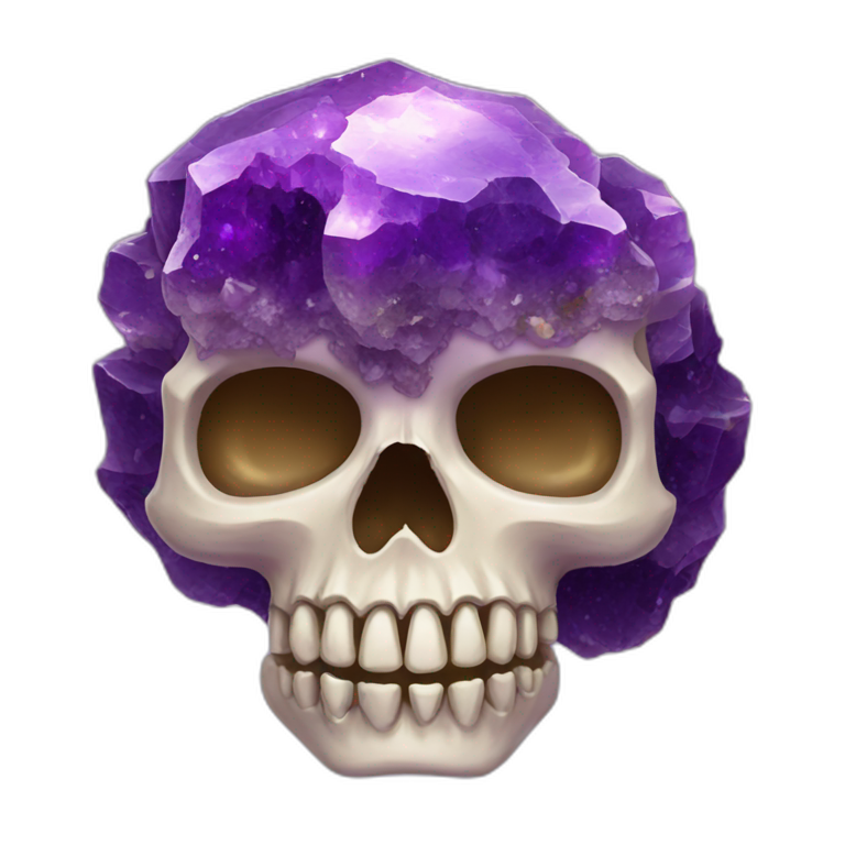 Purple Geode skull emoji