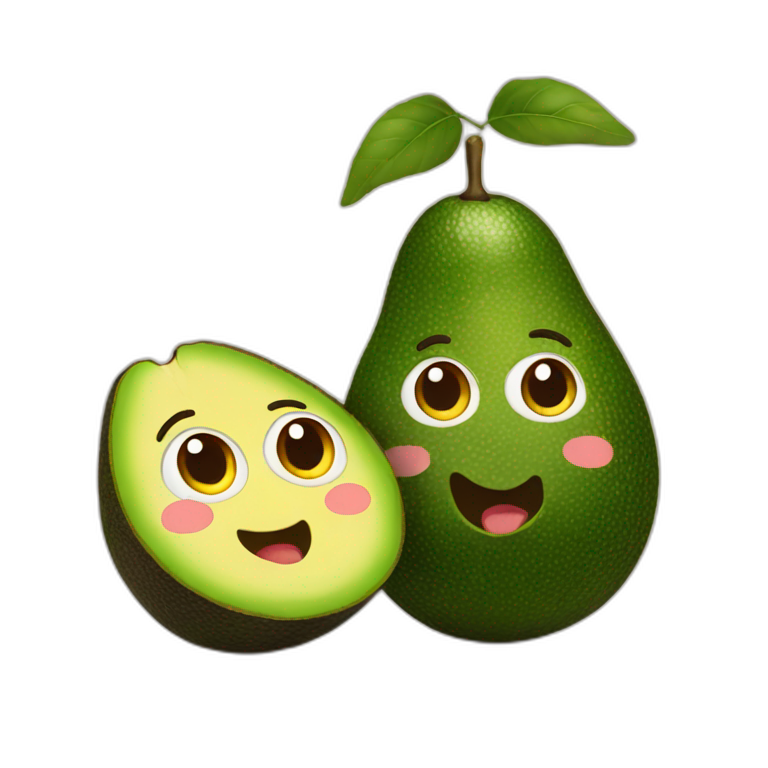Two avocado couple  emoji