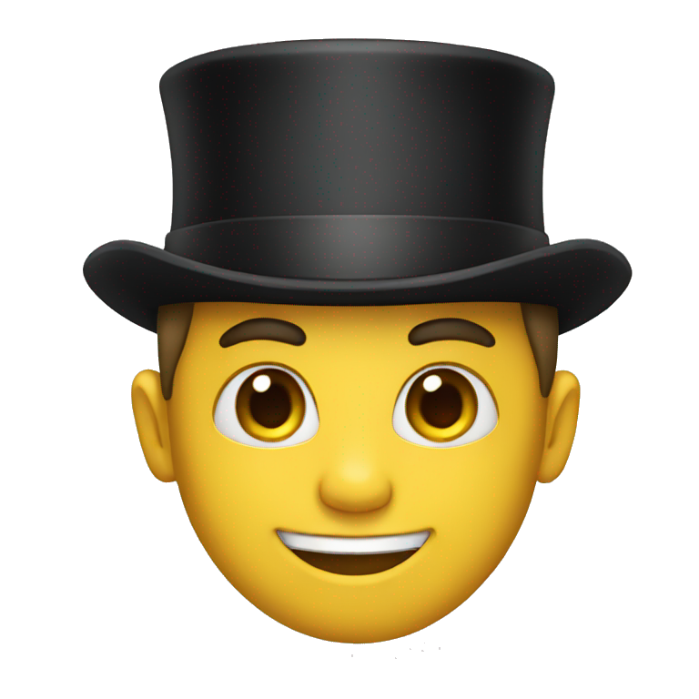 Boy with a top hat emoji