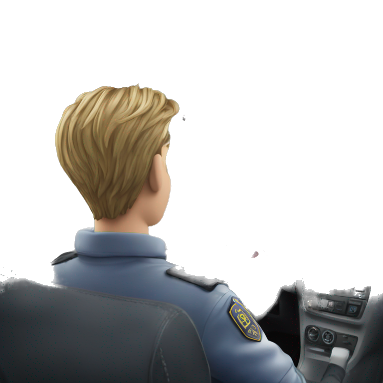 boy in police car emoji