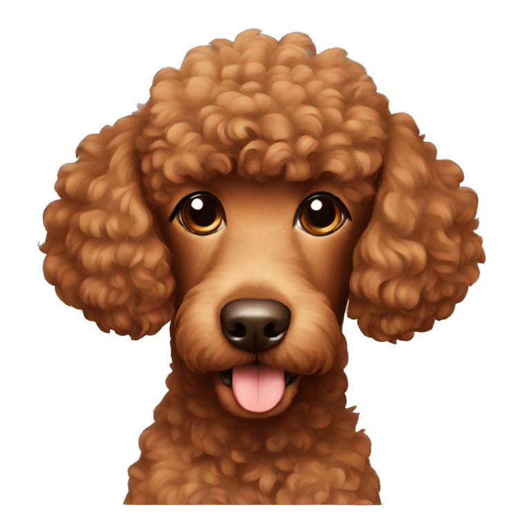  brown poodle emoji