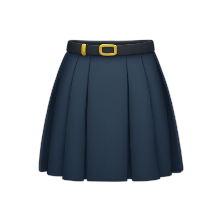 uniform skirt emoji