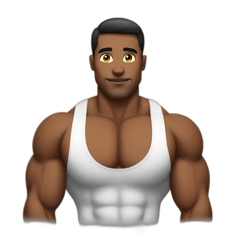 bodybuilder, Waist Shot emoji