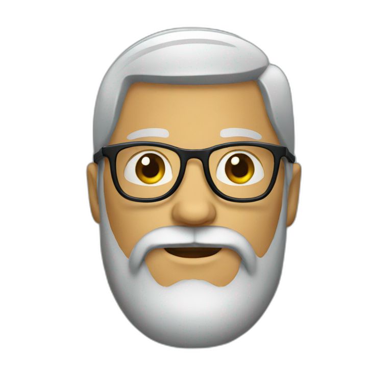 Man with beard and glasses emoji