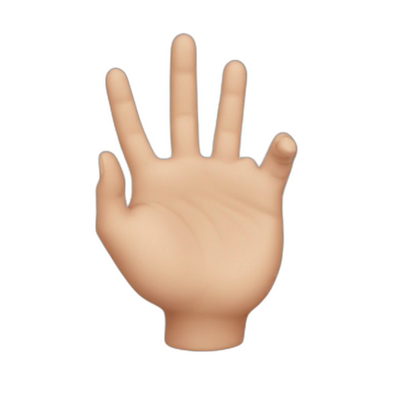 Hand heart emoji