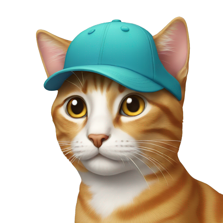 cat wearing cap emoji
