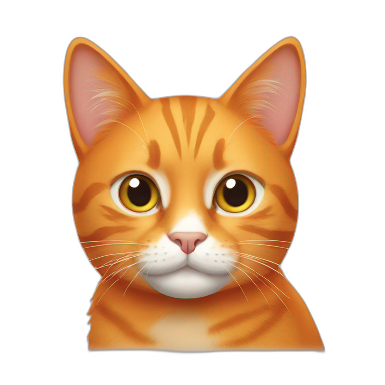 Orange cat  emoji