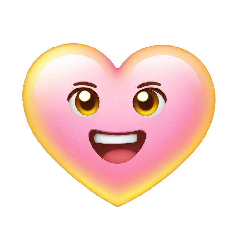glowing heart emoji emoji